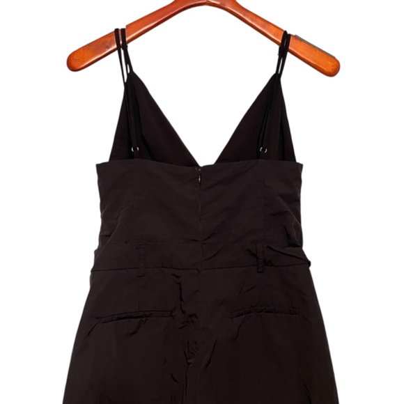 Zara High Waist Wide Leg Silver Buckle Detail Jumpsuit Size‎ S - Picture 6 of 8